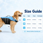 Dog Life Jacket with Chin Float, Reflective Pet Swimming Safety Vest with Lift Handle for Pool Beach