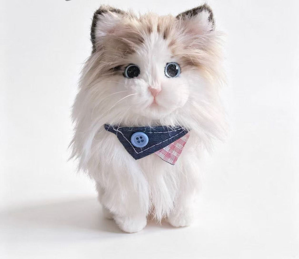Custom Dog Cat Plush Keychain Charm, Realistic Handmade Pet Replica Made From Photo, Personalized Memorial Bag & Key Accessory