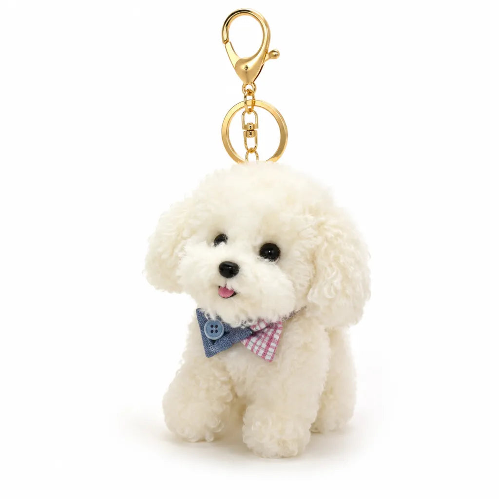 Custom Dog Cat Plush Keychain Charm, Realistic Handmade Pet Replica Made From Photo, Personalized Memorial Bag & Key Accessory