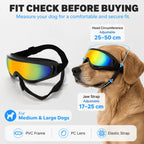 Dog Goggles UV Protection Pet Sunglasses Windproof Dustproof Adjustable Eye Wear for Large Medium Dogs