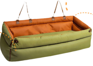 Portable car pet bed
