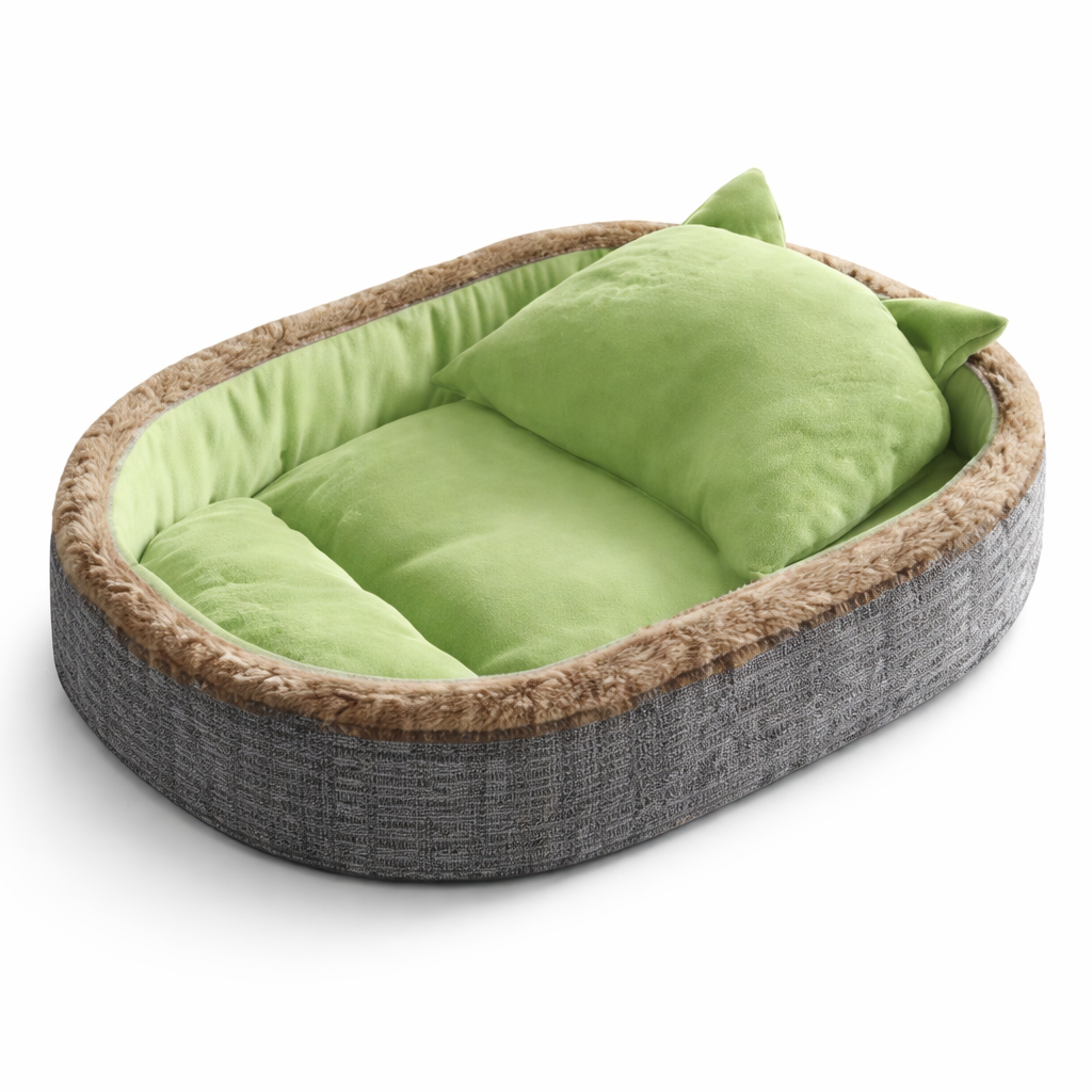 Oval Cozy Pet Bed