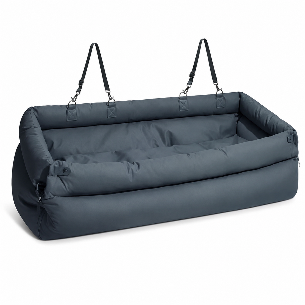 Portable car pet bed
