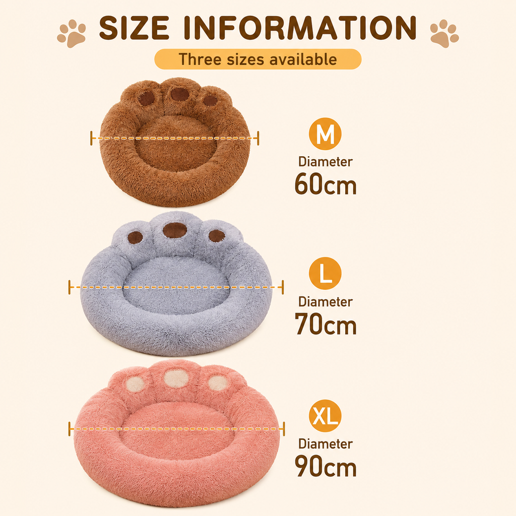 Cute Paw Shape Pet Bed