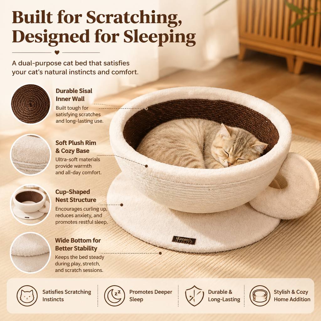 Sisal Cat Scratch Cup