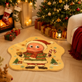 Christmas Lamb Fleece Pet Mat