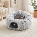 Plush Tunnel Cat Bed