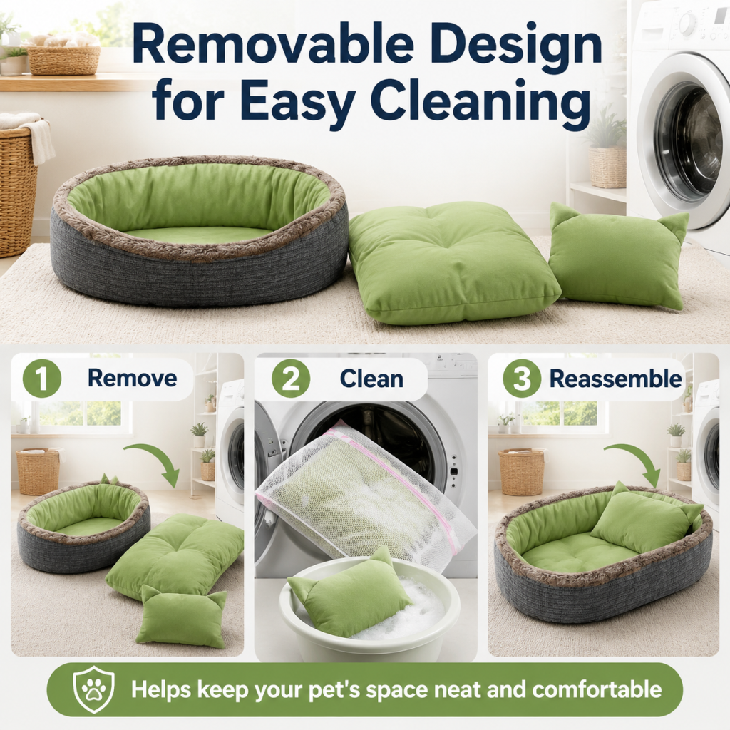 Oval Cozy Pet Bed