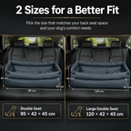 Portable car pet bed