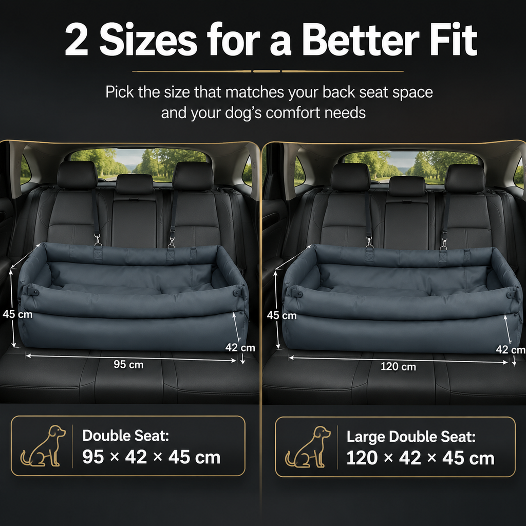Portable car pet bed