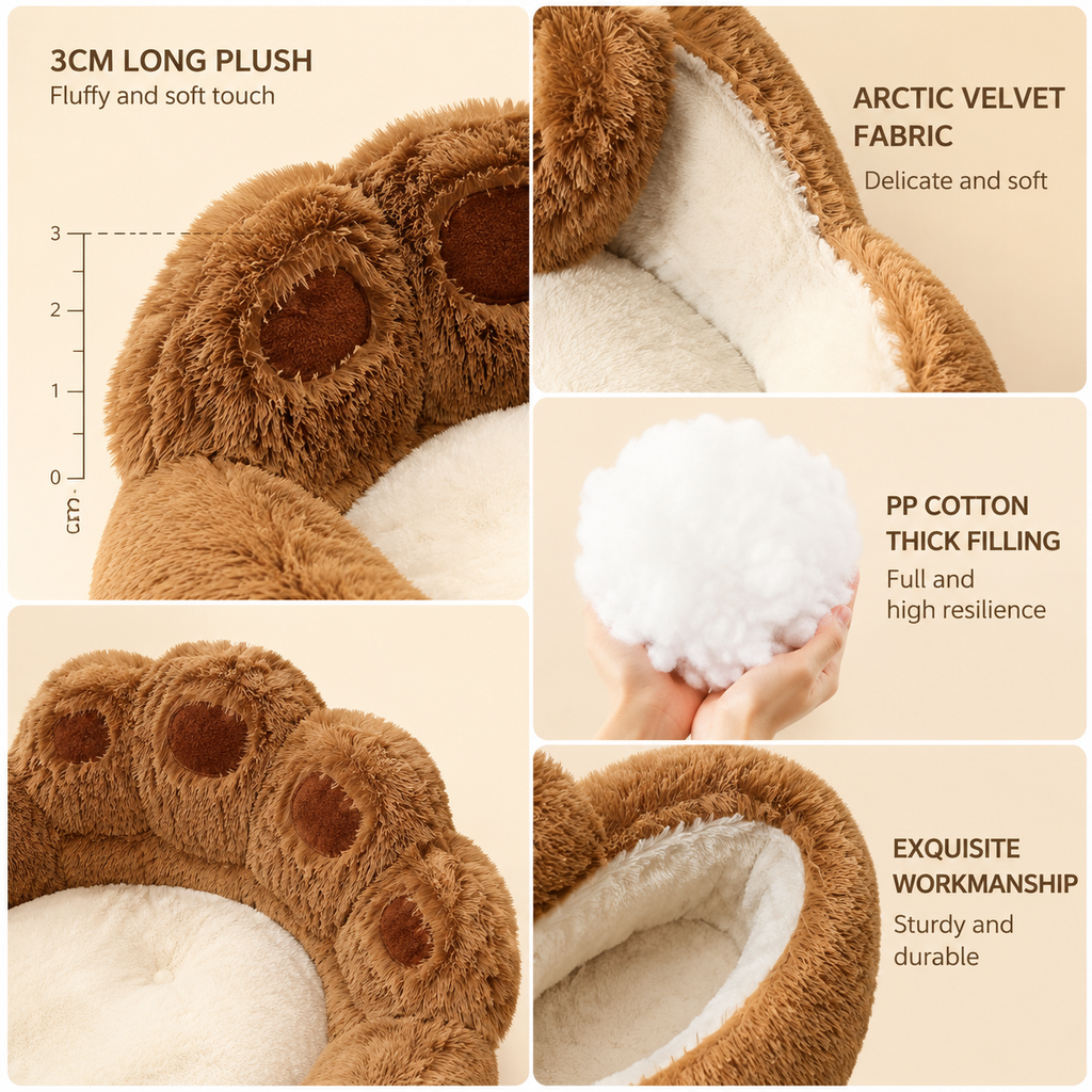Cute Paw Shape Pet Bed